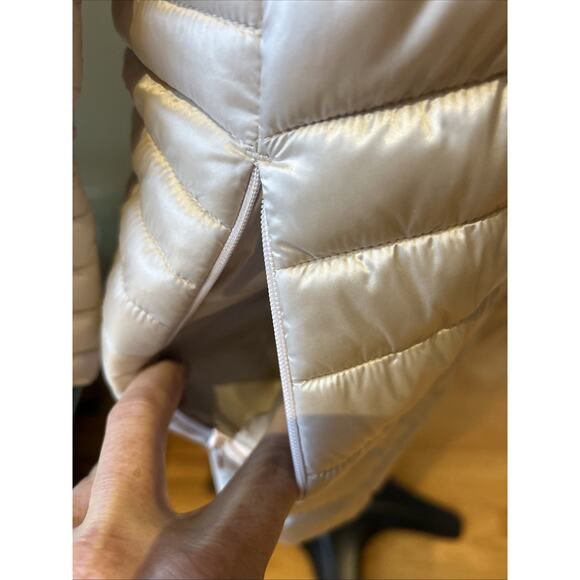 Save The Duck Ultra light Puffer Jacket Plumtech Champagne Zip NEW M pockets - Picture 7 of 16